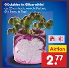 Glücksklee im Glitzerwürfel im aktuellen Netto Marken-Discount Prospekt