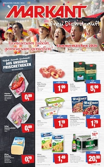 Markant Prospekt der aktuellen Woche, gültig von 08.06.2026 bis 13.06.2026 Aktueller Markant Prospekt "...freu Dich drauf!" mit 14 Seiten