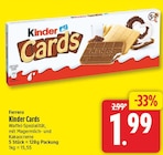 Kinder Cards von Ferrero für 1,99 € bei EDEKA im Angebot Kinder Cards von Ferrero im aktuellen EDEKA Prospekt