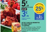 Lot de 2 sacs de Grignottes de poulet rôti - Le Gaulois dans le catalogue E.Leclerc