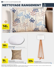 Prix et réduction Coussin dans le prospectus Carrefour en cours Offre Coussin dans le catalogue Carrefour du moment à la page 78