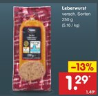 Leberwurst bei Netto Marken-Discount im Prospekt "" für 1,29 €