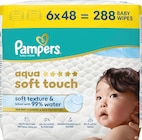 Feuchttücher aqua soft touch (6x48 St) Angebote von Pampers bei dm-drogerie markt Neumünster für 11,75 €