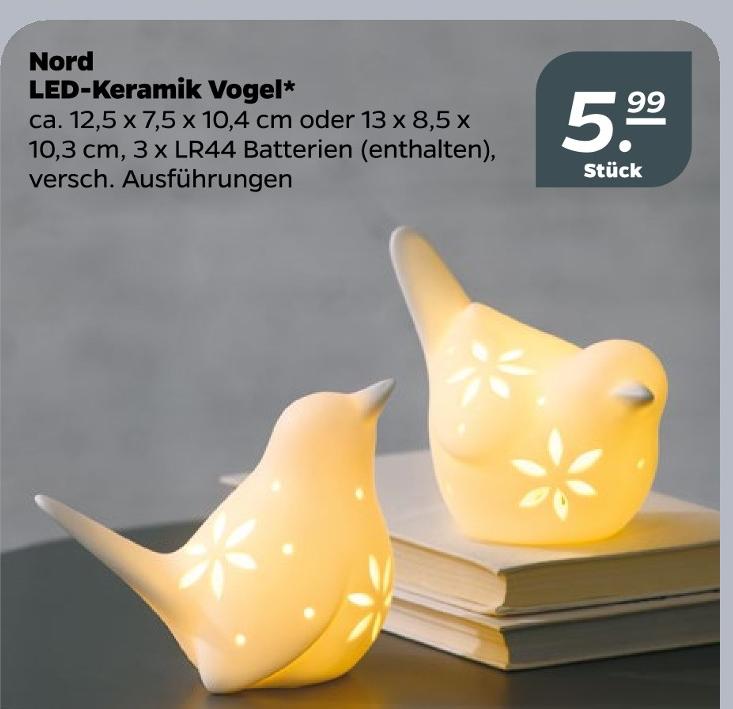 LED-Keramik Vogel