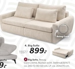 Aktuelles Big Sofa Angebot bei BRAUN Möbel-Center in Freiburg (Breisgau) ab 899,00 €