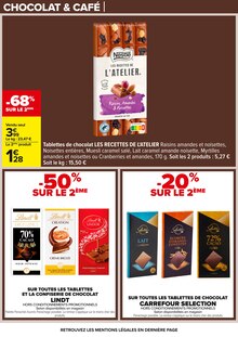 Promotion Chocolat Noir dans le prospectus Carrefour, valable du 06/01/2026 au 19/01/2026 Promo Chocolat Noir dans le catalogue Carrefour du moment à la page 18