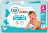 Couches Essentiel - U TOUT PETITS en promo chez Super U Échirolles à 6,00 €