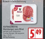 Hamburger vom Rind Angebote von Gut&Günstig bei EDEKA Potsdam für 5,49 €