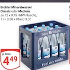 Mineralwasser Classic im Angebot bei GLOBUS in Krefeld Mineralwasser Classic Angebote von Brohler bei GLOBUS Krefeld für 4,49 €