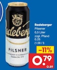 Pilsener im Angebot bei Netto Marken-Discount in Forst Pilsener Angebote von Radeberger bei Netto Marken-Discount Forst für 0,79 €