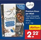 Aktuelle Fernseher Angebote bei Netto Marken-Discount in Lüneburg Aktuelles Premium Knusper Müsli Triple Chocolate Angebot bei Netto Marken-Discount in Lüneburg ab 2,22 €