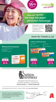 Aktueller mea - meine apotheke Prospekt "Unsere Juli-Angebote" Aktueller mea - meine apotheke Prospekt