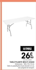 Table pliante multi-usage en promo chez Supeco Table pliante multi-usage dans le catalogue Supeco