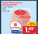 Original Österreichische Wurstspezialitäten im Angebot bei Netto Marken-Discount in Melle Original Österreichische Wurstspezialitäten Angebote bei Netto Marken-Discount Melle für 1,49 €