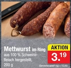 Mettwurst im Ring im aktuellen Zimmermann Prospekt