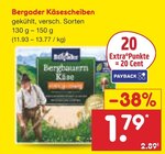 Käsescheiben im Netto Marken-Discount Prospekt Käsescheiben von Bergader im aktuellen Netto Marken-Discount Prospekt für 1,79 €
