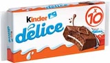 Délice cacao fourré au lait - Kinder dans le catalogue Intermarché