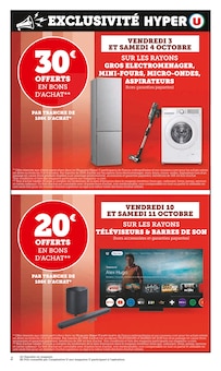 Prospectus Hyper U de la semaine "Hyper U" avec 2 pages, valide du 30/09/2025 au 12/10/2025 pour Fontenay-le-Comté et alentours