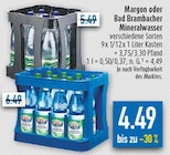 diska Bad Lobenstein - Margon oder Bad Brambacher Mineralwasser Angebot im Prospekt Margon oder Bad Brambacher Mineralwasser bei diska im Bad Lobenstein Prospekt für 4,49 €