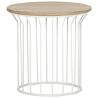 BEISTELLTISCH 45/45/45 cm Eiche massiv Naturfarben, Weiß, Eichefarben rund Angebote von Landscape bei XXXLutz Wismar für 89,00 €
