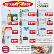 Aktueller Getränke Oase Prospekt mit Cola, "Aktuelle Angebote", Seite 1