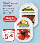 Antipasti im Angebot bei GLOBUS in Salzgitter Antipasti Angebote von GLOBUS bei GLOBUS Salzgitter für 5,50 €