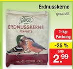 Erdnusskerne geschält von Bird's Garden für 2,99 € bei Zimmermann im Angebot Erdnusskerne geschält von Bird's Garden im aktuellen Zimmermann Prospekt