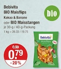 BIO Maisflips Kakao & Banane im V-Markt Prospekt BIO Maisflips Kakao & Banane von Bebivita im aktuellen V-Markt Prospekt für 0,79 €