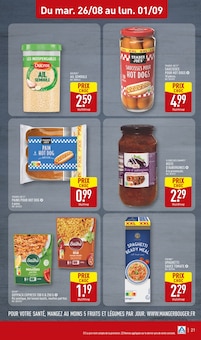 Promo Sauce Tomate dans le catalogue Aldi du moment à la page 21