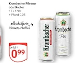 Pilsener im Angebot bei GLOBUS in Frechen Pilsener Angebote von Krombacher bei GLOBUS Frechen für 0,99 €