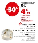 Boule Verre LED 10 CM en promo chez Super U Boule Verre LED 10 CM dans le catalogue Super U