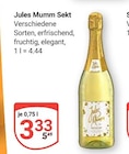 Aktuelle Mumm Angebote bei GLOBUS in Krefeld Aktuelles Sekt Angebot bei GLOBUS in Krefeld ab 3,33 €