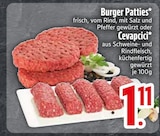 Burger Patties im EDEKA Prospekt Burger Patties von im aktuellen EDEKA Prospekt für 1,11 €
