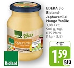 E center Stuttgart - EDEKA Bio Bioland-Joghurt mild Mango Vanille Angebot im Prospekt EDEKA Bio Bioland-Joghurt mild Mango Vanille bei E center im Stuttgart Prospekt für 1,59 €