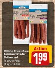Aktuelle Wurst Angebote bei REWE in Leipzig Aktuelles Kaminwurzerl Angebot bei REWE in Leipzig ab 1,99 €