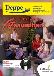 Aktueller Sanitätshaus Deppe GmbH Sanitätshäuser Prospekt für Bad Gandersheim: Schenken Sie Gesundheit! mit 6} Seiten, 13.11.2024 - 31.01.2025