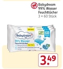 99% Wasser Feuchttücher von Babydream im aktuellen Rossmann Prospekt für 3,49 €