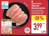Aktuelles MEINE METZGEREI Hähnchen-Minutenschnitzel Angebot bei ALDI Nord in Hamburg ab 3,99 €