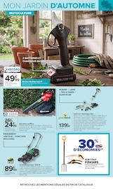 Promos Tondeuse À Gazon dans le catalogue "JARDIN" de Carrefour Tondeuse À Gazon en promo dans le catalogue Carrefour à la page 9