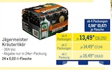 Kräuterlikör im Angebot bei METRO in Speyer Kräuterlikör Angebote von Jägermeister bei METRO Speyer für 16,05 €