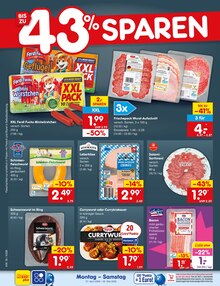 Fleisch im Netto Marken-Discount Prospekt "Aktuelle Angebote" mit 61 Seiten (Nürnberg)