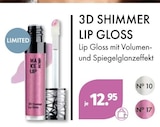 3D SHIMMER LIP GLOSS von MAKE UP im aktuellen Müller Prospekt