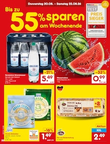 Wasser im Netto Marken-Discount Prospekt "Aktuelle Angebote" mit 65 Seiten (Mönchengladbach)