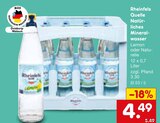 Natürliches Mineralwasser Angebote von Rheinfels Quelle bei Netto Marken-Discount Langenfeld für 4,49 €
