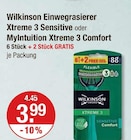 Einwegrasierer Xtreme 3 Sensitive im V-Markt Prospekt Einwegrasierer Xtreme 3 Sensitive von Wilkinson im aktuellen V-Markt Prospekt fĂŒr 3,99 âŹ