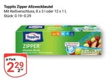 Zipper Allzweckbeutel im Angebot bei GLOBUS in Rostock Zipper Allzweckbeutel Angebote von Toppits bei GLOBUS Rostock für 2,29 €