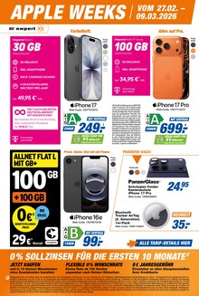 Handy im expert Prospekt "APPLE WEEKS" mit 4 Seiten (Münster)