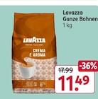 Ganze Bohnen Angebote von Lavazza bei Rossmann Nettetal für 11,49 €