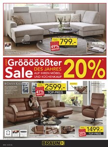 Sitzmöbel im BRAUN Möbel-Center Prospekt "Gröööößter Sale des Jahres" mit 16 Seiten (Freiburg (Breisgau))