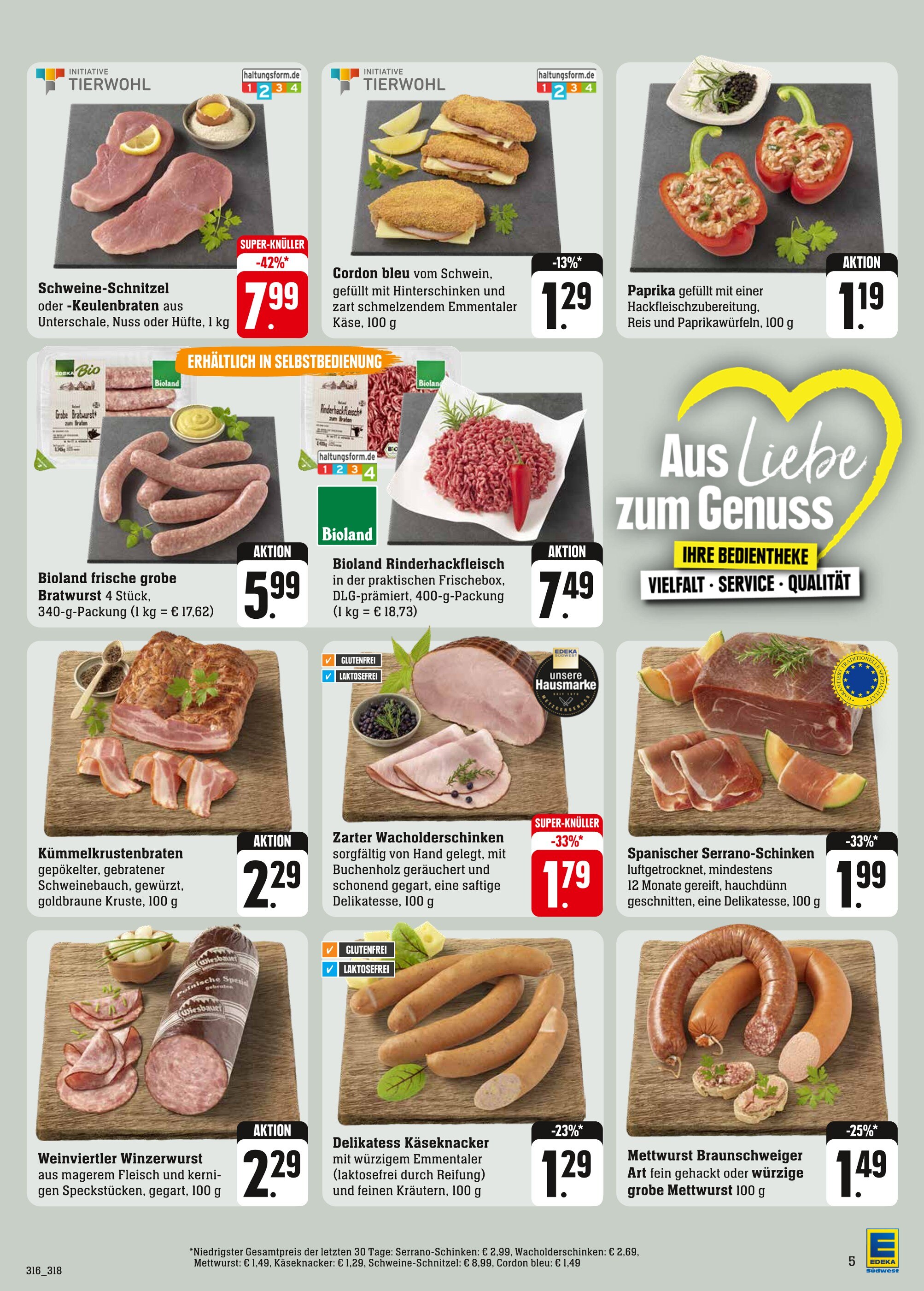 in Reutlingen Angebote günstige kaufen Schweineschnitzel in Reutlingen -
